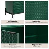 Clihome 15.67-in W x 31.5-in H Mdf Green Freestanding Utility Storage Cabinet