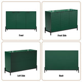 Clihome 15.67-in W x 31.5-in H Mdf Green Freestanding Utility Storage Cabinet