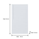 Project Source 1-in Slat Width 45-in x 64-in Cordless White Vinyl Room Darkening Mini Blinds