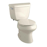 Wellworth Classic 2-Piece 1.28 GPF Single Flush Round Front Toilet with Class Five Flushing Technology in Almond - Super Arbor