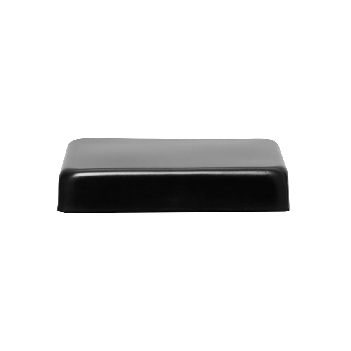 PERMAKAP 6-in x 6-in Black Stainless Steel Flat Top Black Stainless Steel Deck Post Cap