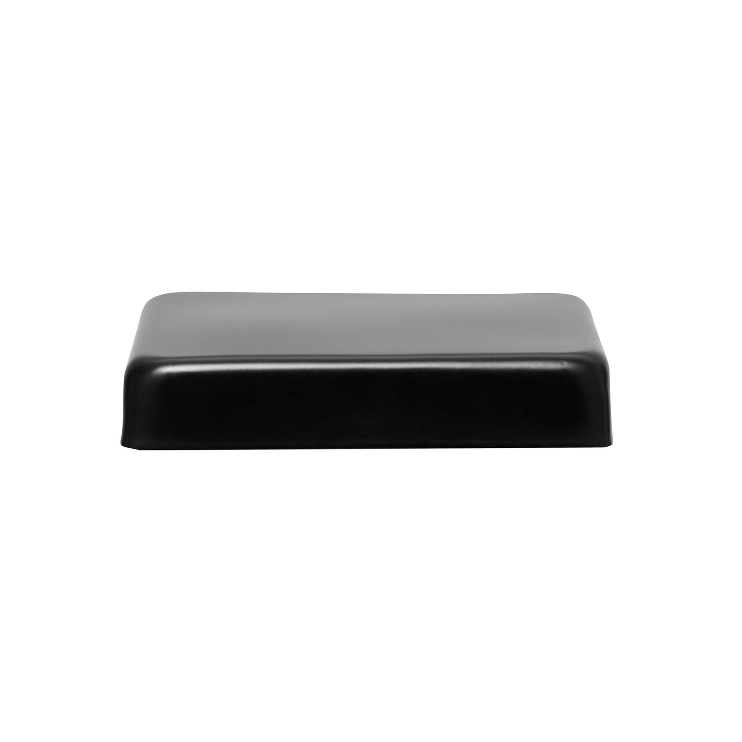 PERMAKAP 6-in x 6-in Black Stainless Steel Flat Top Black Stainless Steel Deck Post Cap