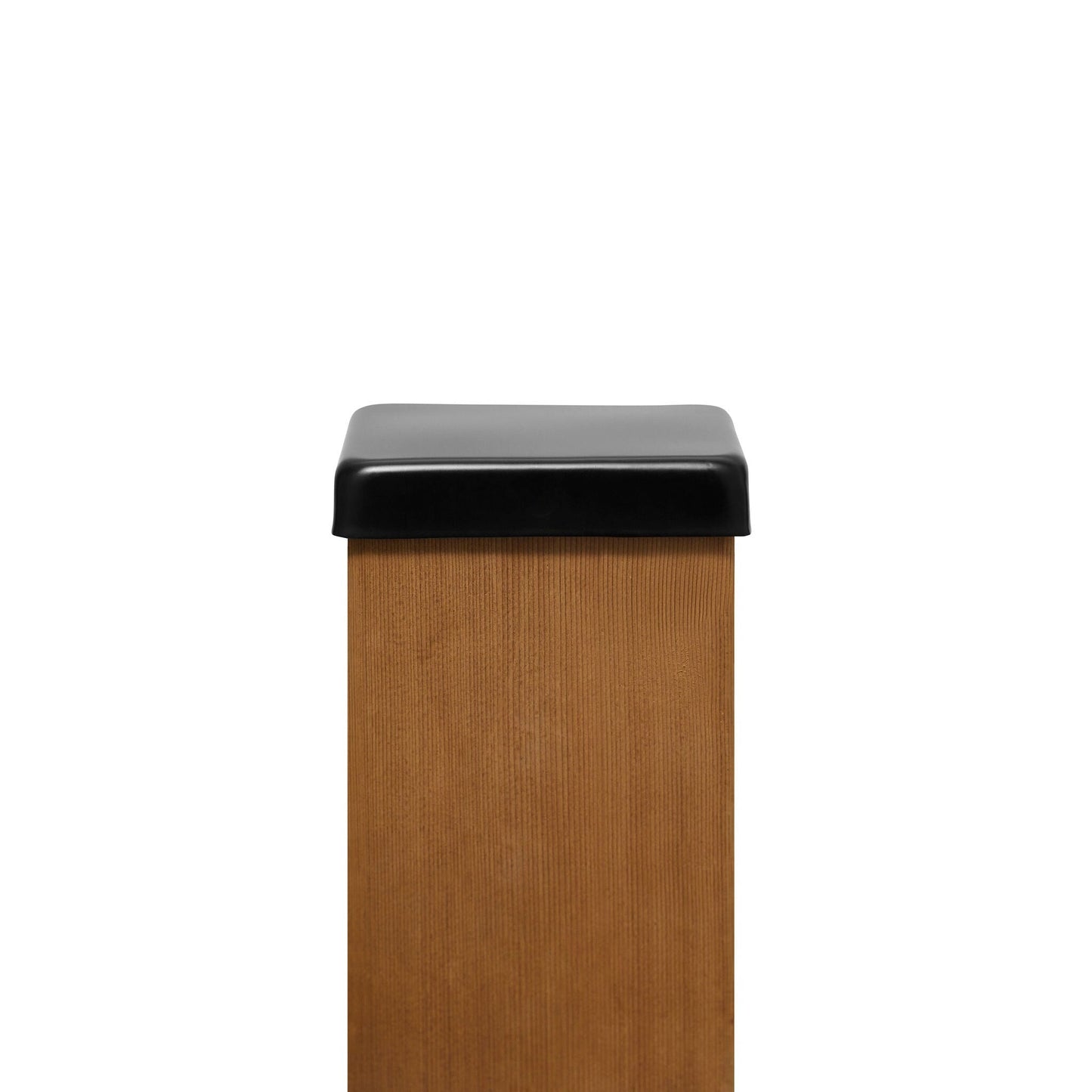 PERMAKAP 6-in x 6-in Black Stainless Steel Flat Top Black Stainless Steel Deck Post Cap