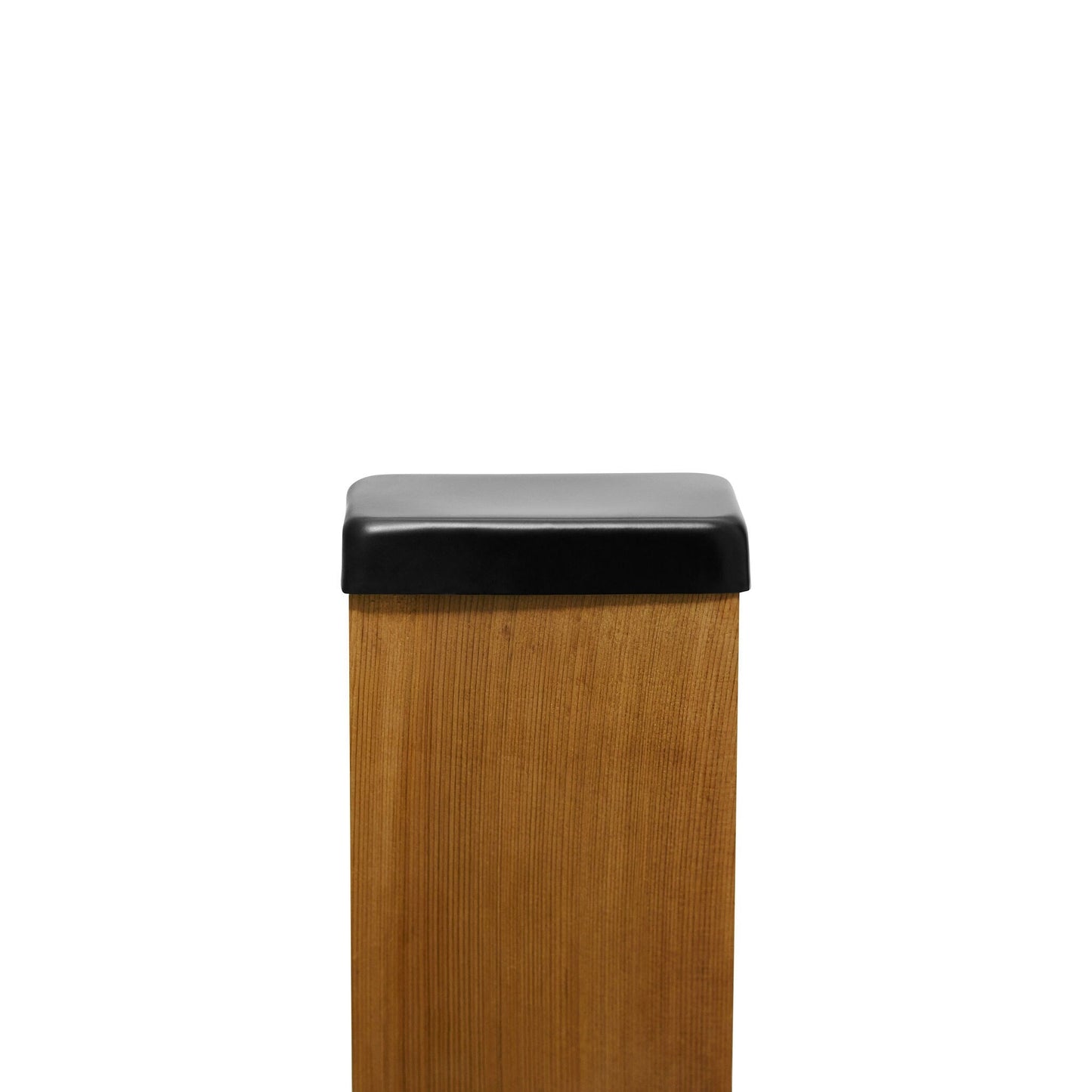 PERMAKAP 4-in x 6-in Black Stainless Steel Flat Top Black Stainless Steel Deck Post Cap