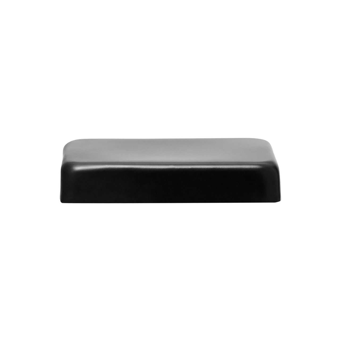 PERMAKAP 4-in x 6-in Black Stainless Steel Flat Top Black Stainless Steel Deck Post Cap