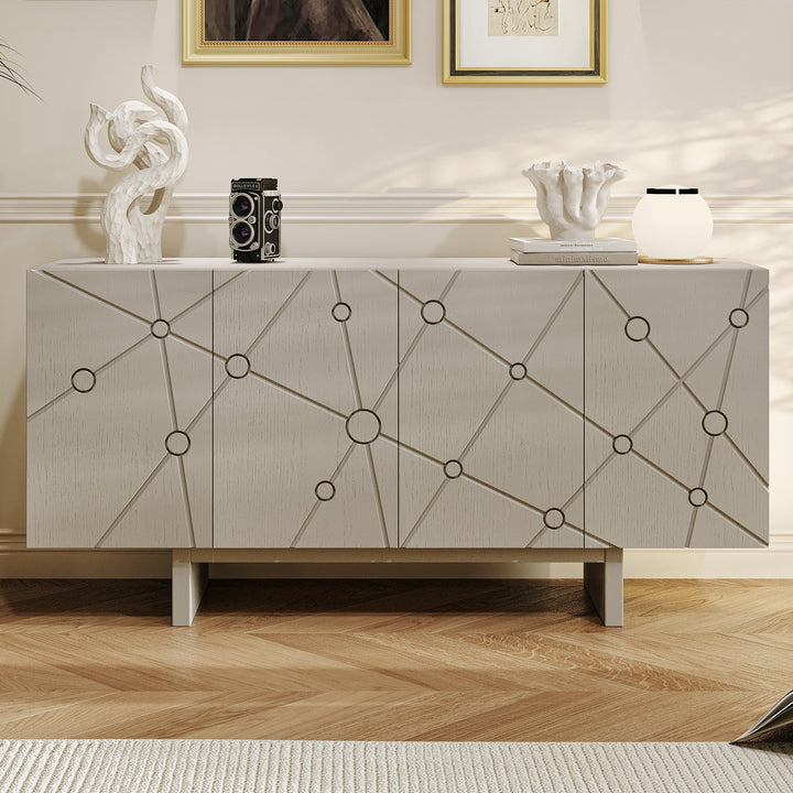 GZMR 15.75-in W x 30.71-in H Mdf White Freestanding Utility Storage Cabinet