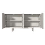 Clihome 15.75-in W x 30.71-in H Mdf White Freestanding Utility Storage Cabinet