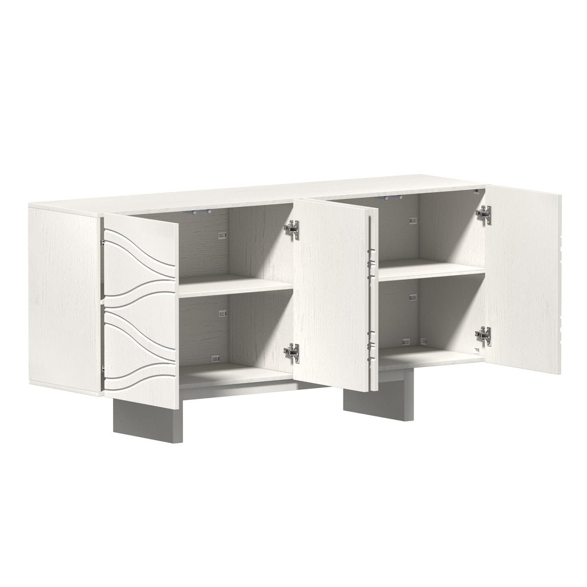 Clihome 15.75-in W x 30.71-in H Mdf White Freestanding Utility Storage Cabinet