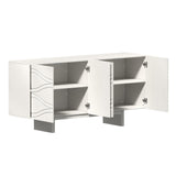 Clihome 15.75-in W x 30.71-in H Mdf White Freestanding Utility Storage Cabinet