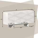 Clihome 15.75-in W x 30.71-in H Mdf White Freestanding Utility Storage Cabinet