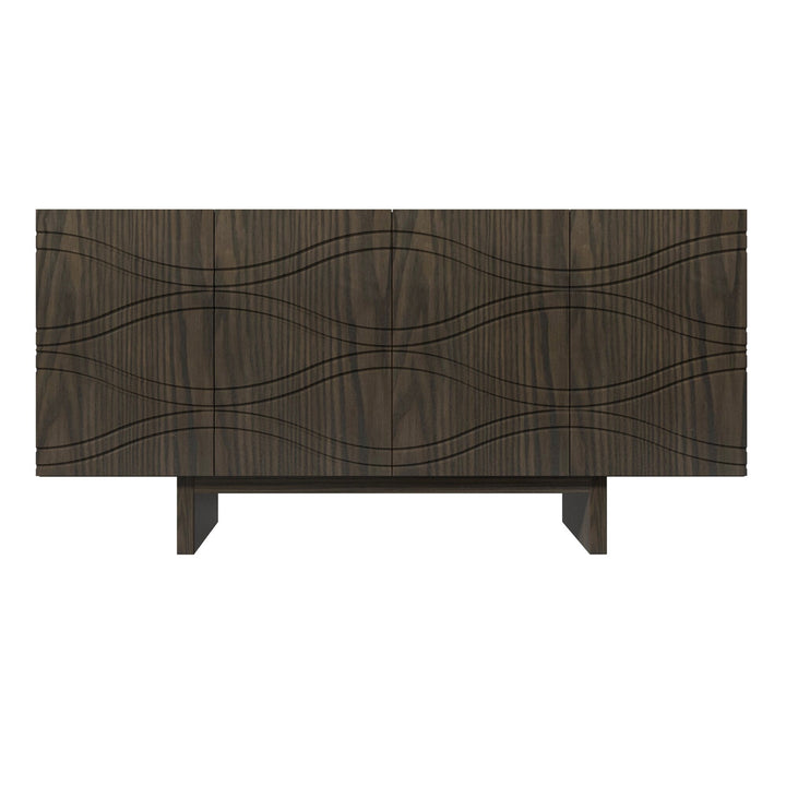 GZMR 15.75-in W x 30.71-in H Mdf Brown Freestanding Utility Storage Cabinet
