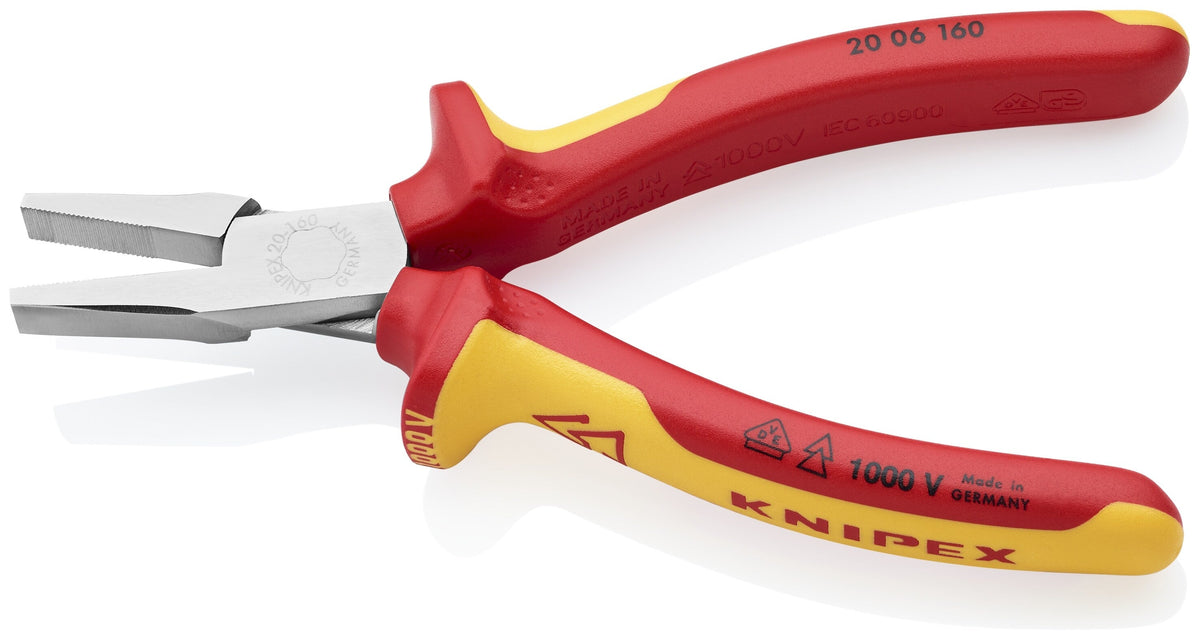 KNIPEX 6.55-in Electrical Flat Nose Pliers