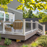 Trex 4-in x 4-in Classic White Composite Deck Post Base Trim