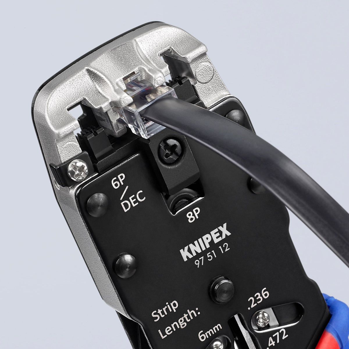 KNIPEX 8.2-in Electrical/Crimping Pliers, 97 51 12