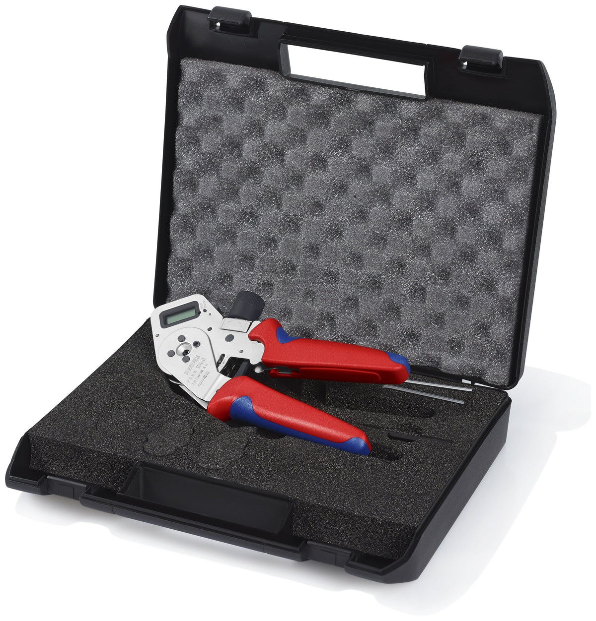 KNIPEX 10.8-in Electrical Crimping Pliers with Digital Display