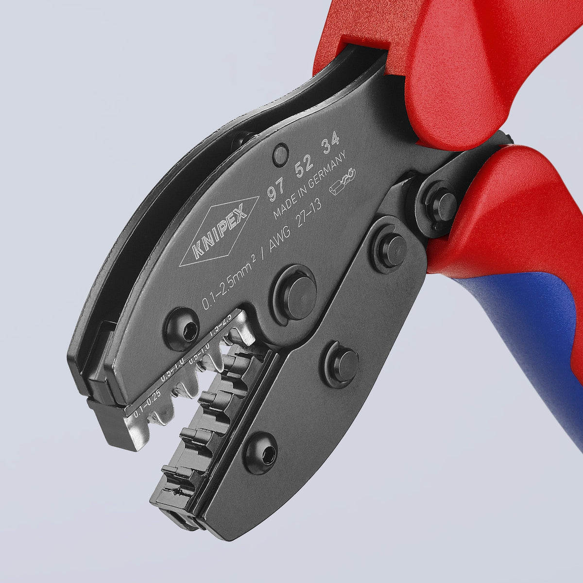 KNIPEX 8.6-in Electrical Crimping Pliers, Model 97 52 34