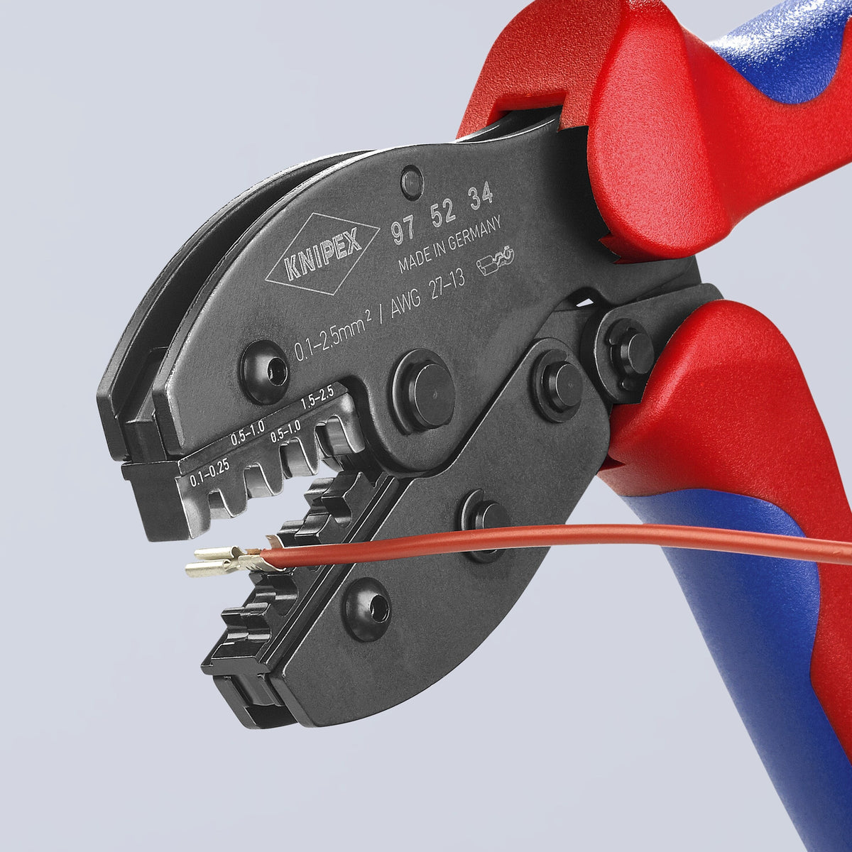 KNIPEX 8.6-in Electrical Crimping Pliers, Model 97 52 34