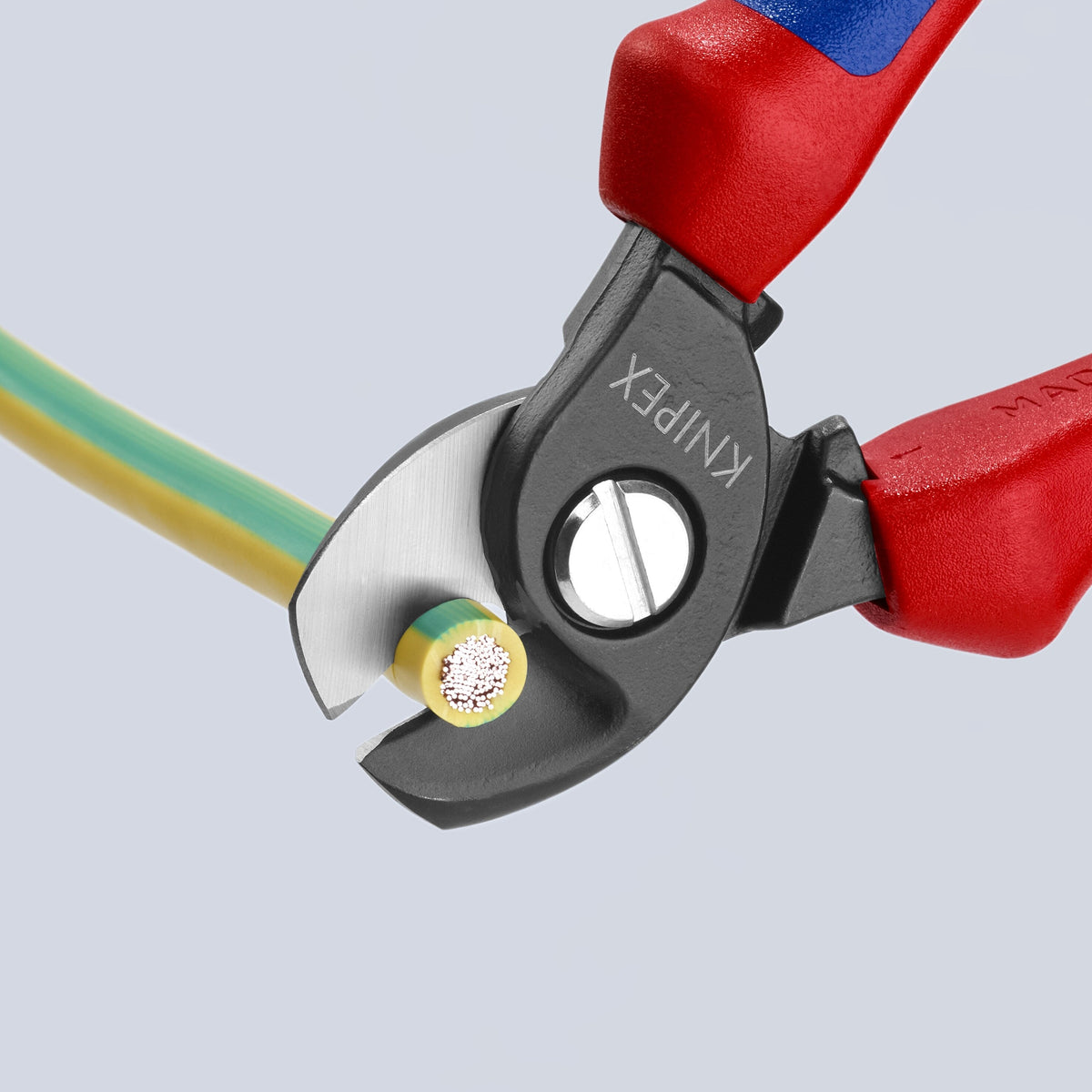 KNIPEX Cutting Pliers, 6.5 in, Tether-Ready