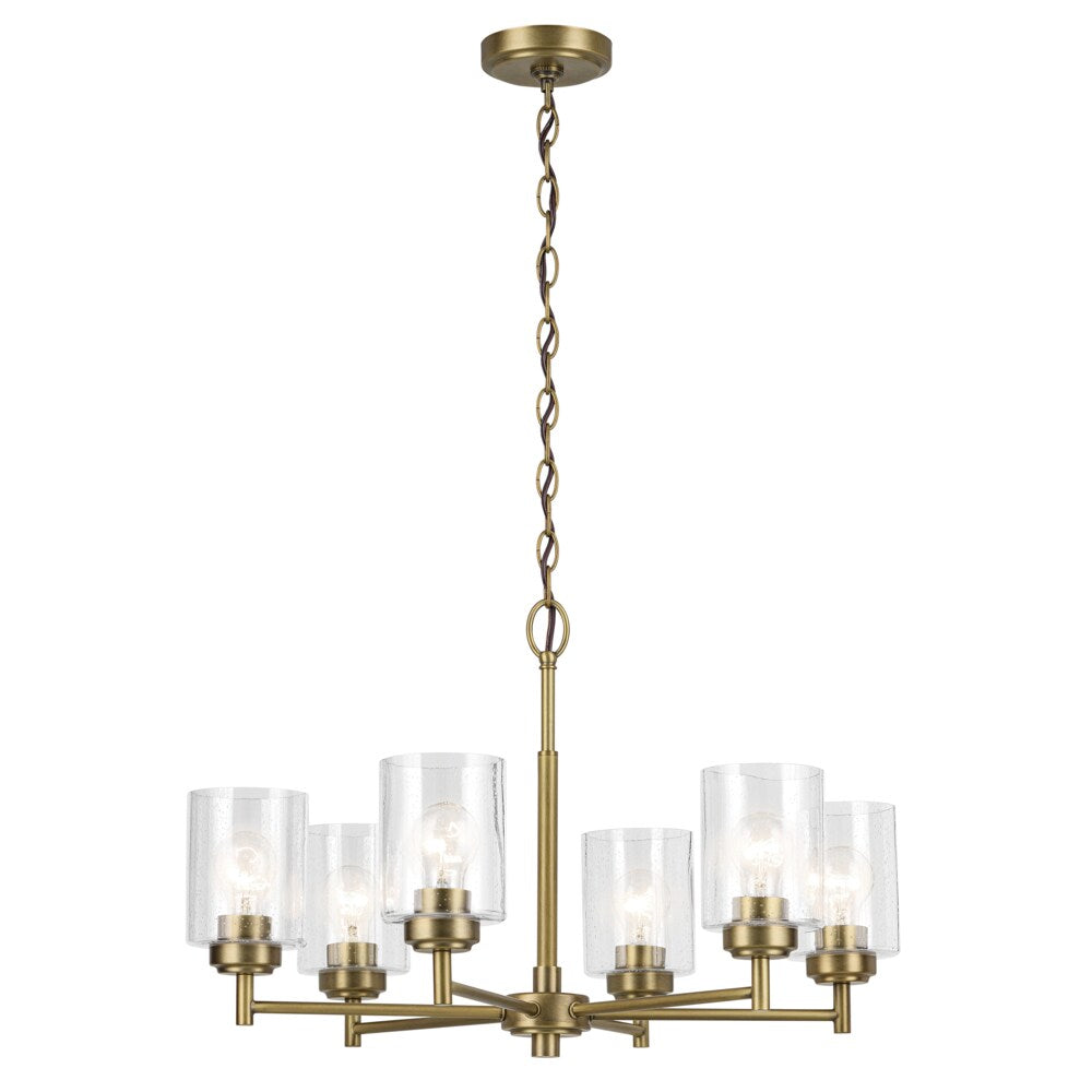 Kichler Winslow 6-Light Gold Industrial Chandelier