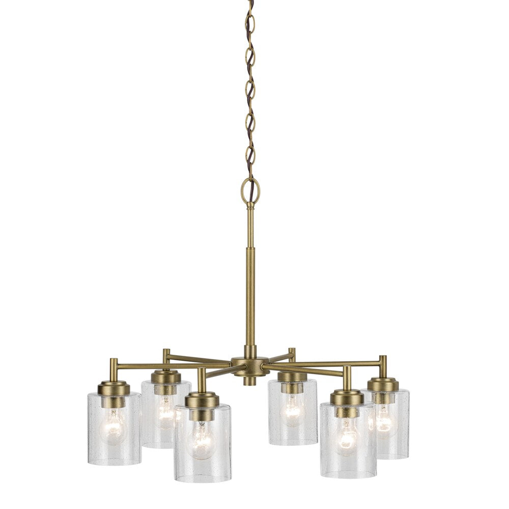 Kichler Winslow 6-Light Gold Industrial Chandelier