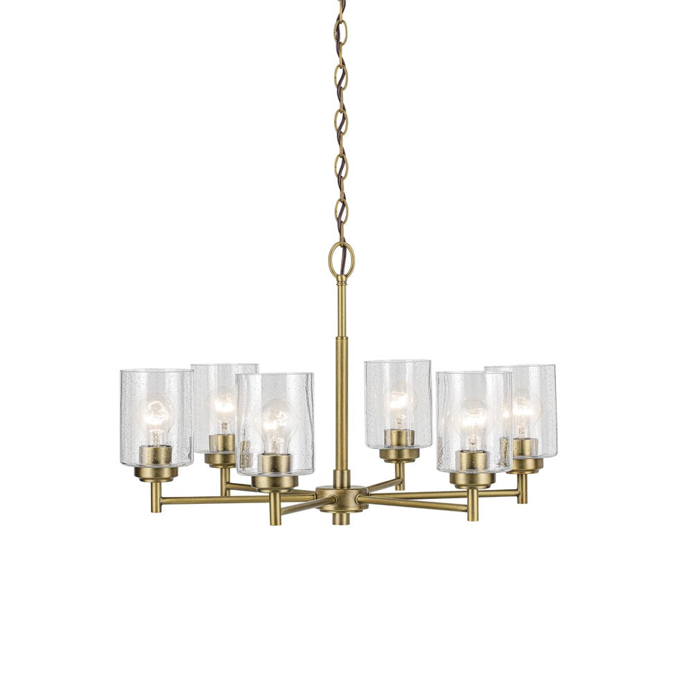 Kichler Winslow 6-Light Gold Industrial Chandelier