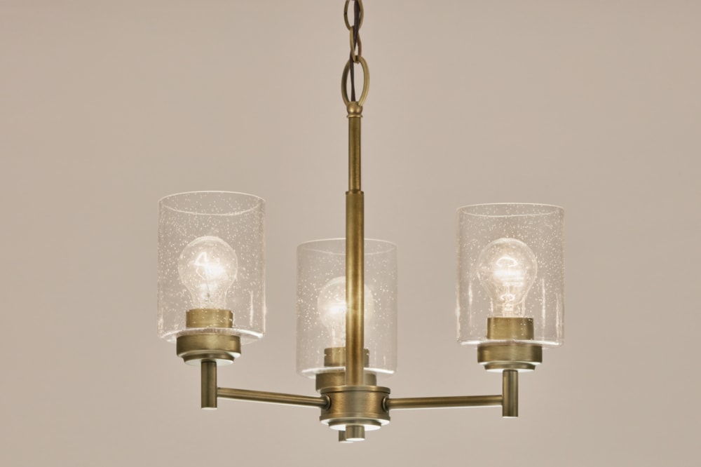 Kichler Winslow 3-Light Gold Industrial Chandelier