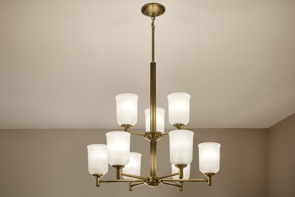 Kichler Shailene 9-Light Gold Traditional Chandelier