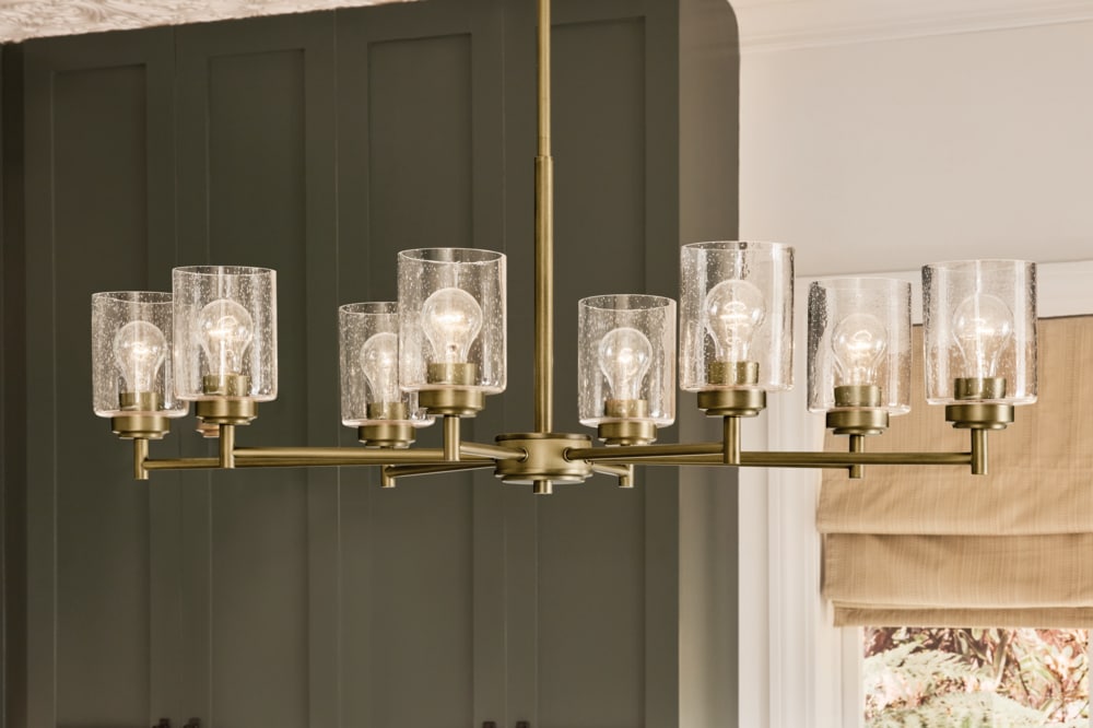 Kichler Winslow 8-Light Gold Industrial Chandelier