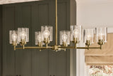 Kichler Winslow 8-Light Gold Industrial Chandelier