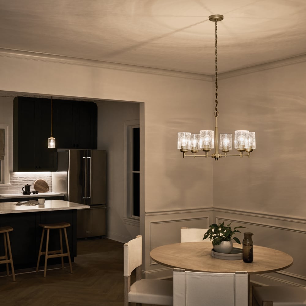 Kichler Winslow 6-Light Gold Industrial Chandelier