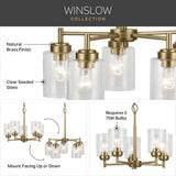 Kichler Winslow 5-Light Gold Industrial Chandelier