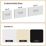 Achim Tear Down Room Darkening Shade, 73-in W x 72-in L, White Cordless Vinyl Roller Shade