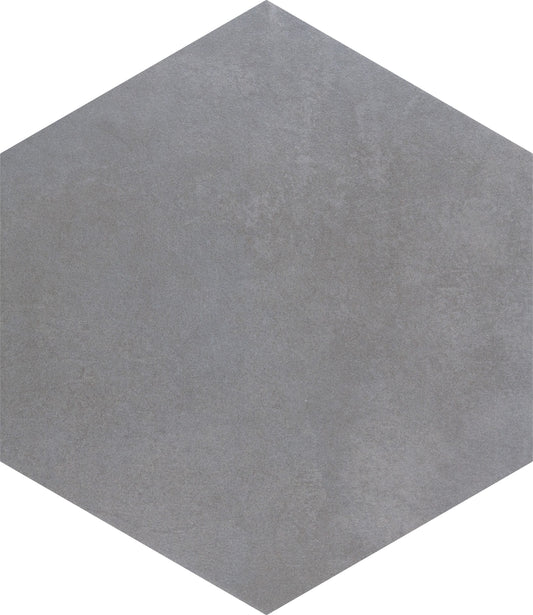 Affinity Tile Industrial Hex Silver 9-in x 10-in Multi-finish Porcelain Hexagon Floor and Wall Tile product image