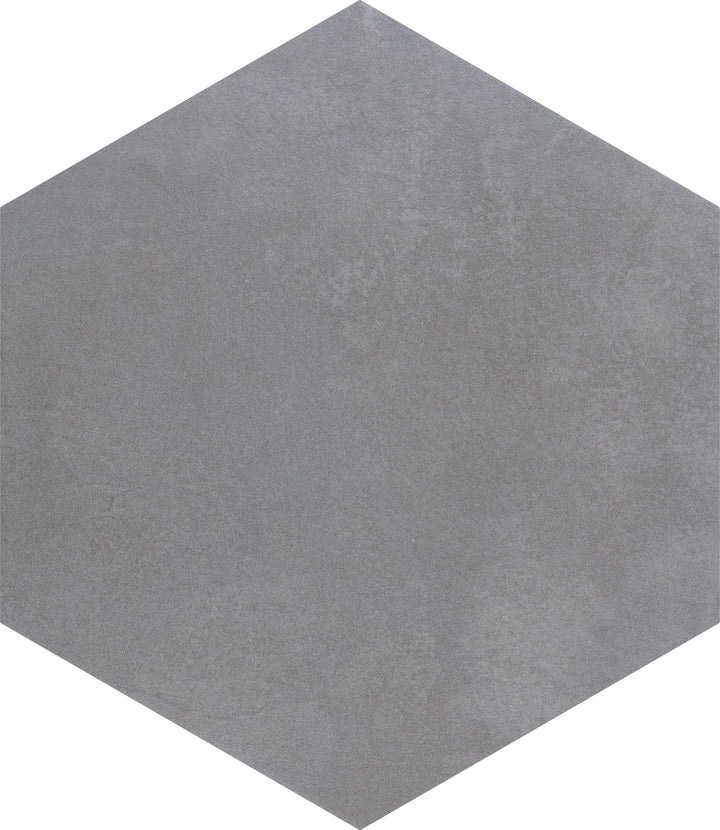 Affinity Tile Industrial Hex Silver 9-in x 10-in Multi-finish Porcelain Hexagon Floor and Wall Tile product image