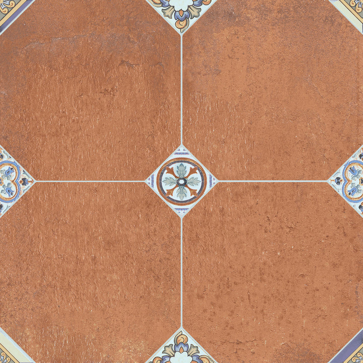 Affinity Tile Manises DAcor Cuero 13-in x 13-in Multi-finish Porcelain Patterned Floor and Wall Tile product image