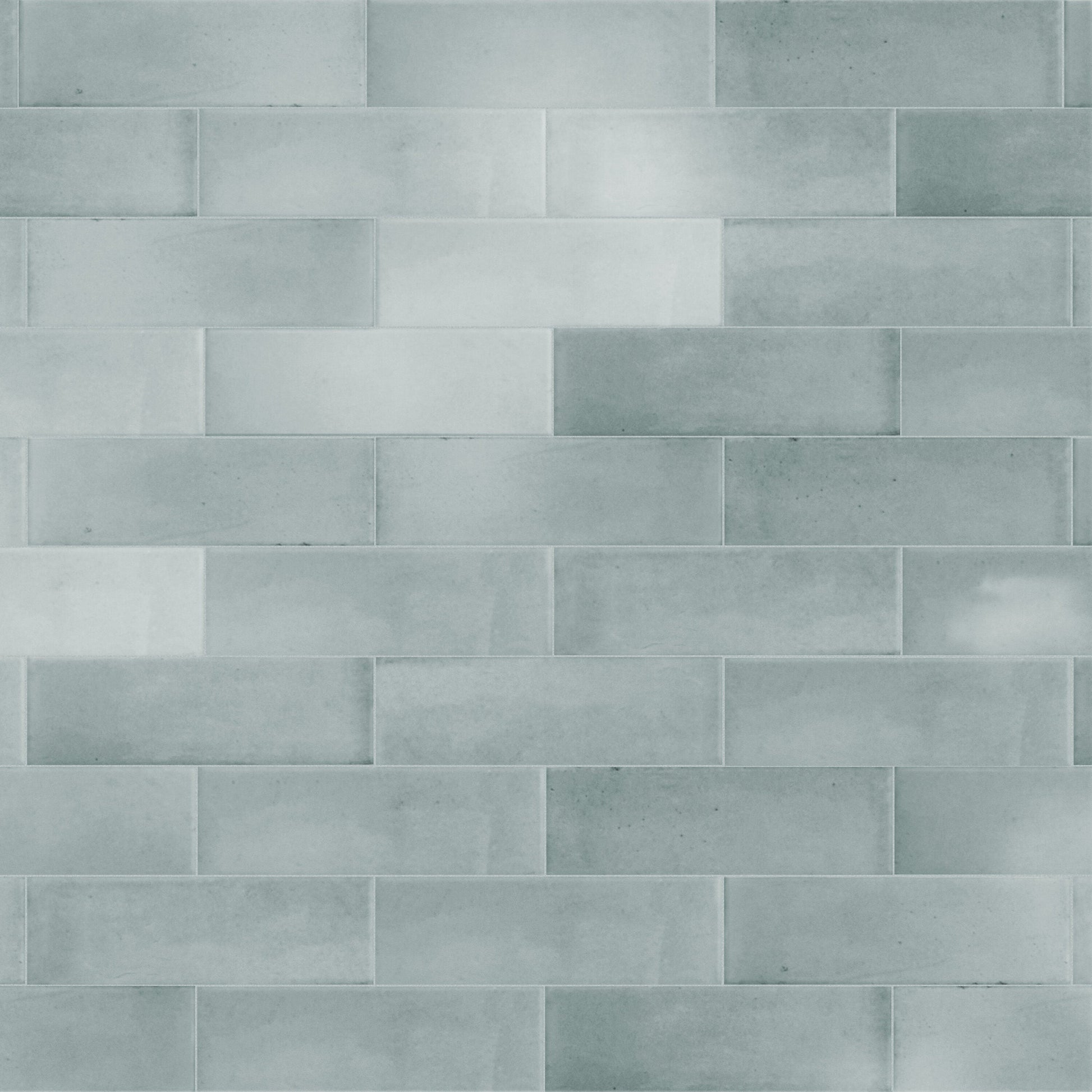 Affinity Tile Coco Glossy Blue Grass 2-in x 6-in Glossy Porcelain Subway Wall Tile product image