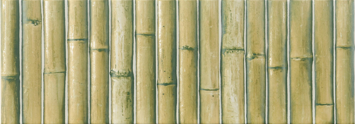 Affinity Tile Bamboo Haven Matcha Green 6-in x 12-in Matte Ceramic Wood look Wall Tile product image