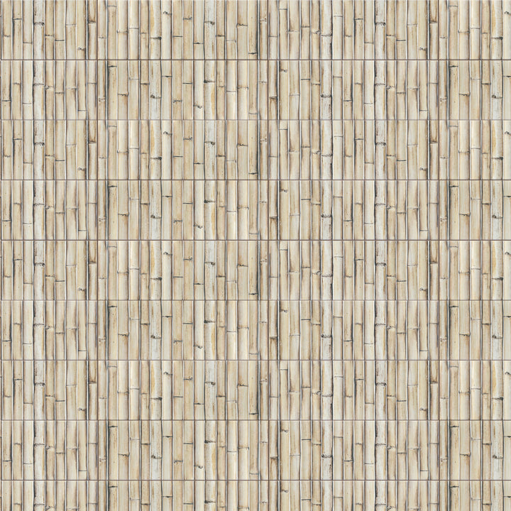 Affinity Tile Bamboo Haven Sandy White 6-in x 12-in Matte Ceramic Wood look Wall Tile product image