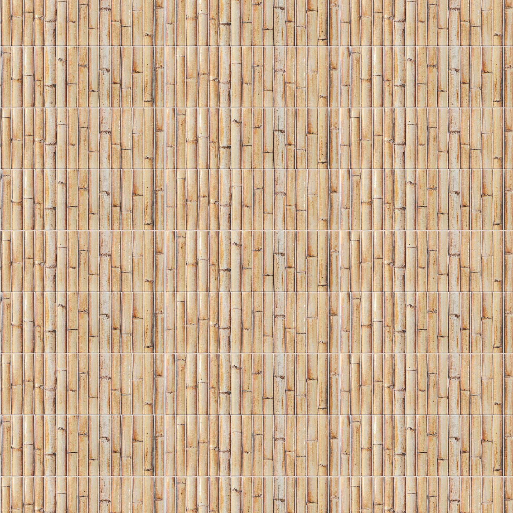 Affinity Tile Bamboo Haven Tiki Cream 6-in x 12-in Matte Ceramic Wood look Wall Tile product image