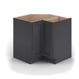 Valleywood Cabinetry 33-in W x 34.5-in H x 33-in D Ideal Gray Birch Lazy Susan Corner Base Ready To Assemble Plywood Cabinet (Flat Panel Shaker Style)