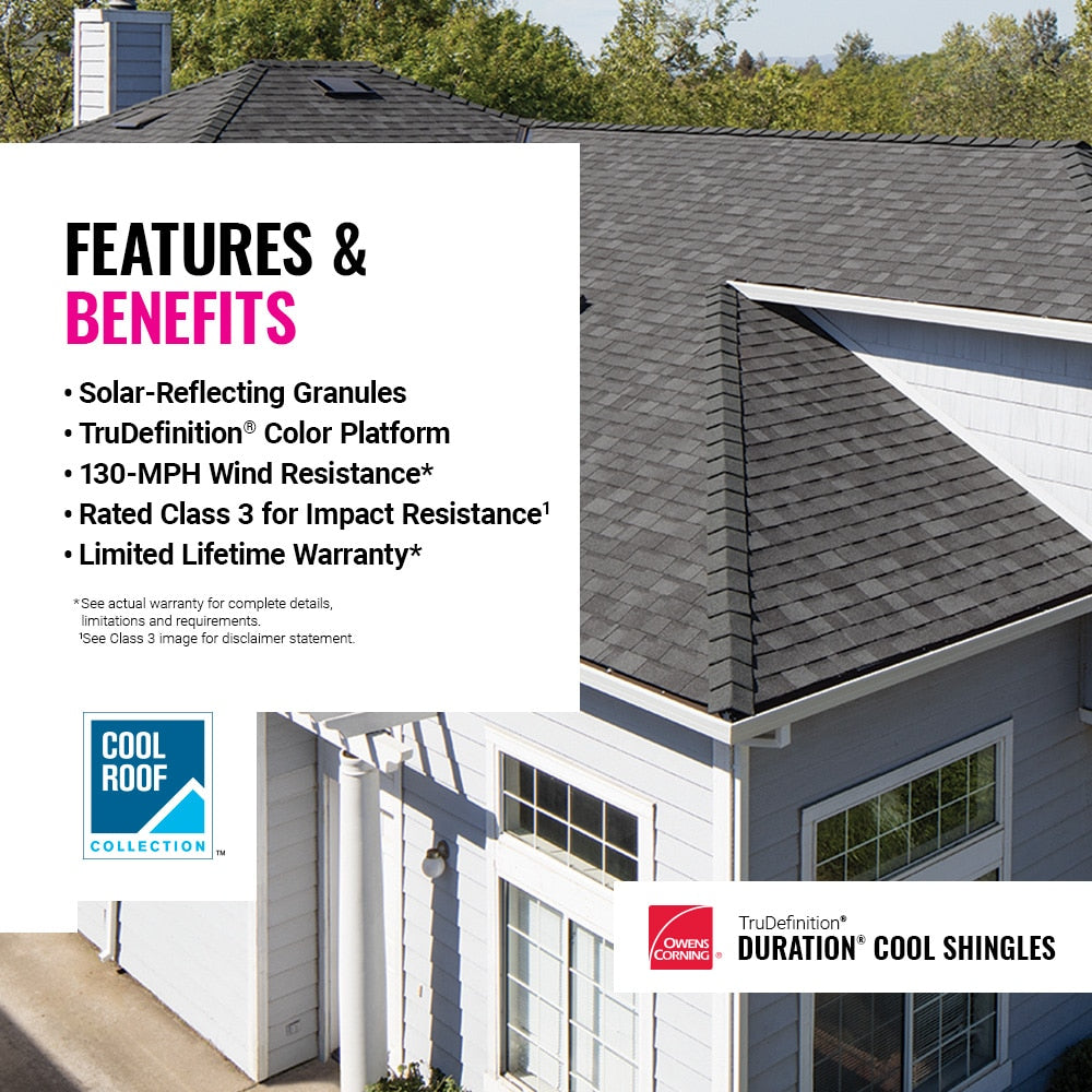 Owens Corning TruDefinition Duration Cool Forest Brown Architectural Roof Shingles — 32.8-sq ft per Bundle