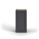 Valleywood Cabinetry 15-in W x 36-in H x 12-in D Ideal Gray Birch Wall Ready To Assemble Plywood Cabinet (Flat Panel Shaker Door Style)
