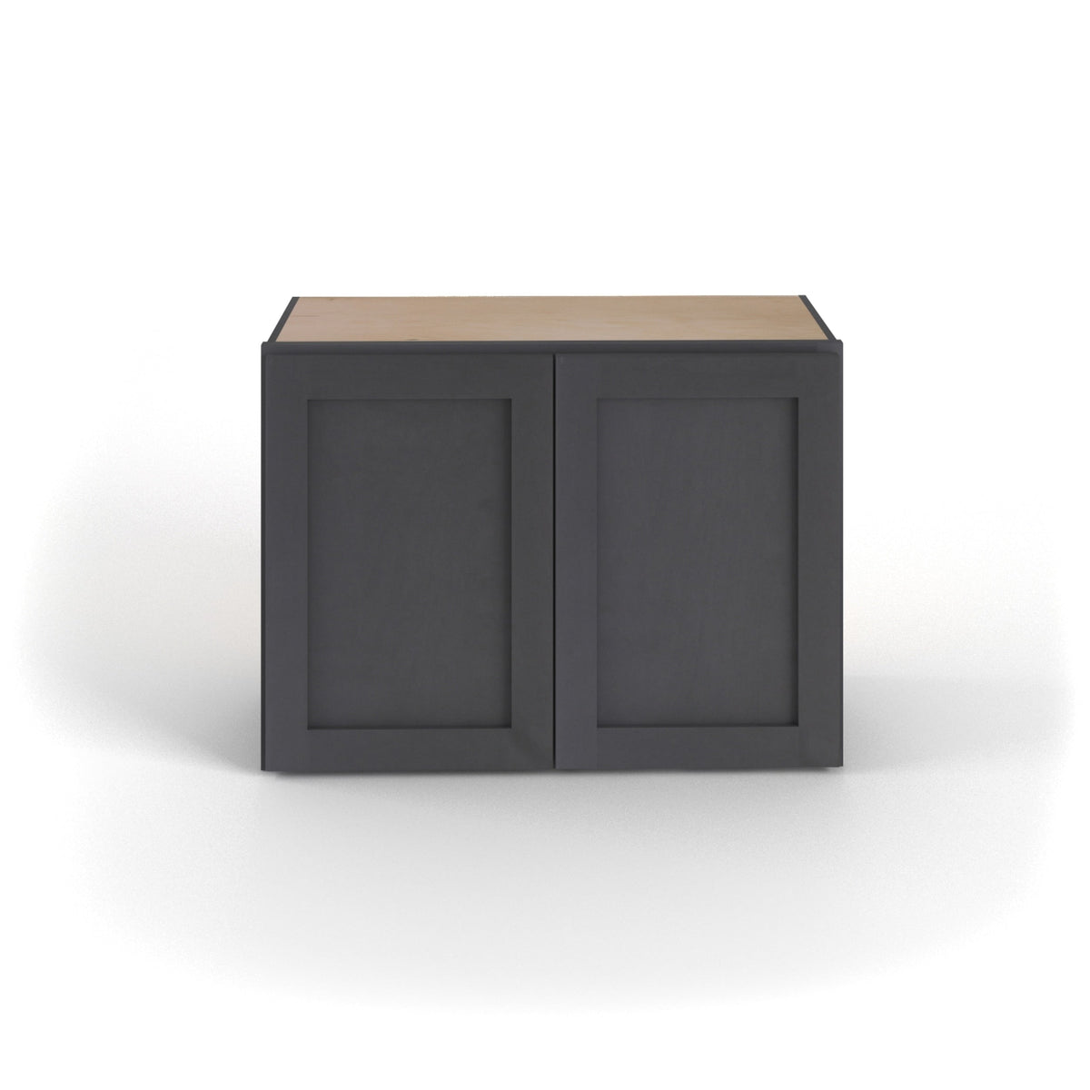 Valleywood Cabinetry 36-in W x 24-in H x 12-in D Ideal Gray Birch Wall Ready To Assemble Plywood Cabinet (Flat Panel Shaker Door Style)
