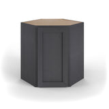 Valleywood Cabinetry 24-in W x 30-in H x 24-in D Ideal Gray Birch Diagonal Corner Wall Ready To Assemble Plywood Cabinet (Flat Panel Shaker Style)