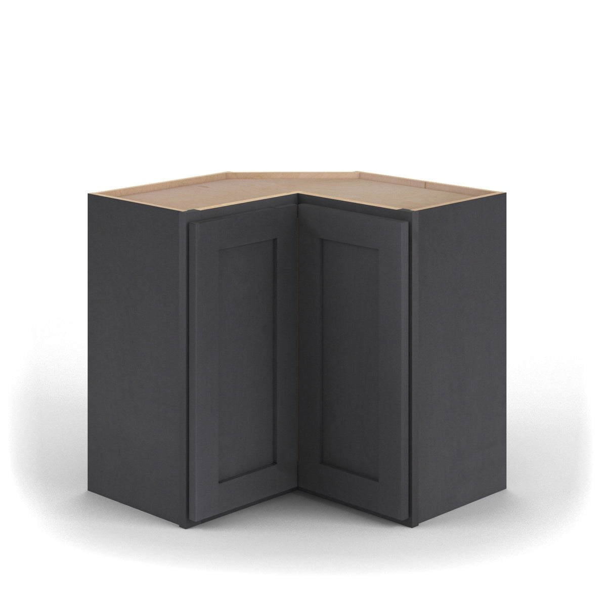 Valleywood Cabinetry 24-in W x 36-in H x 24-in D Ideal Gray Birch L-shaped Corner Wall Ready To Assemble Plywood Cabinet (Flat Panel Shaker Style)