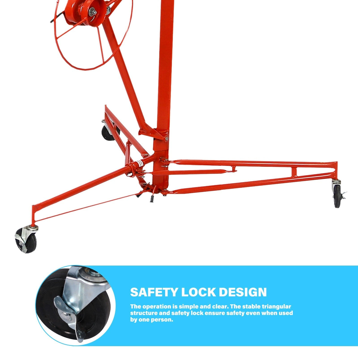Maocao Hoom 13ft Drywall Lift 13-ft H x 53-in L x 53-in W Steel Drywall Lift