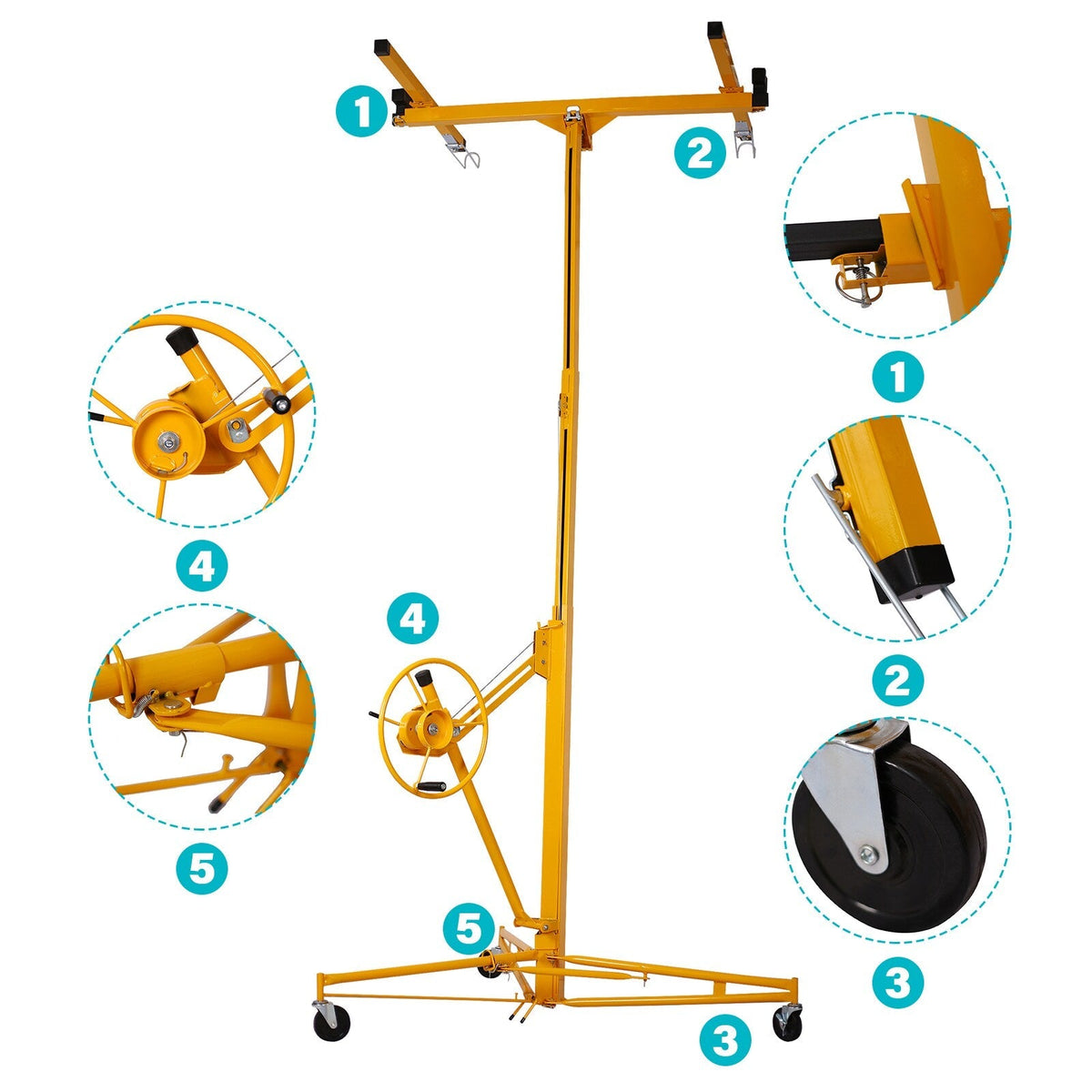 Maocao Hoom 13ft Drywall Lift 13-ft H x 53-in L x 53-in W Steel Drywall Lift