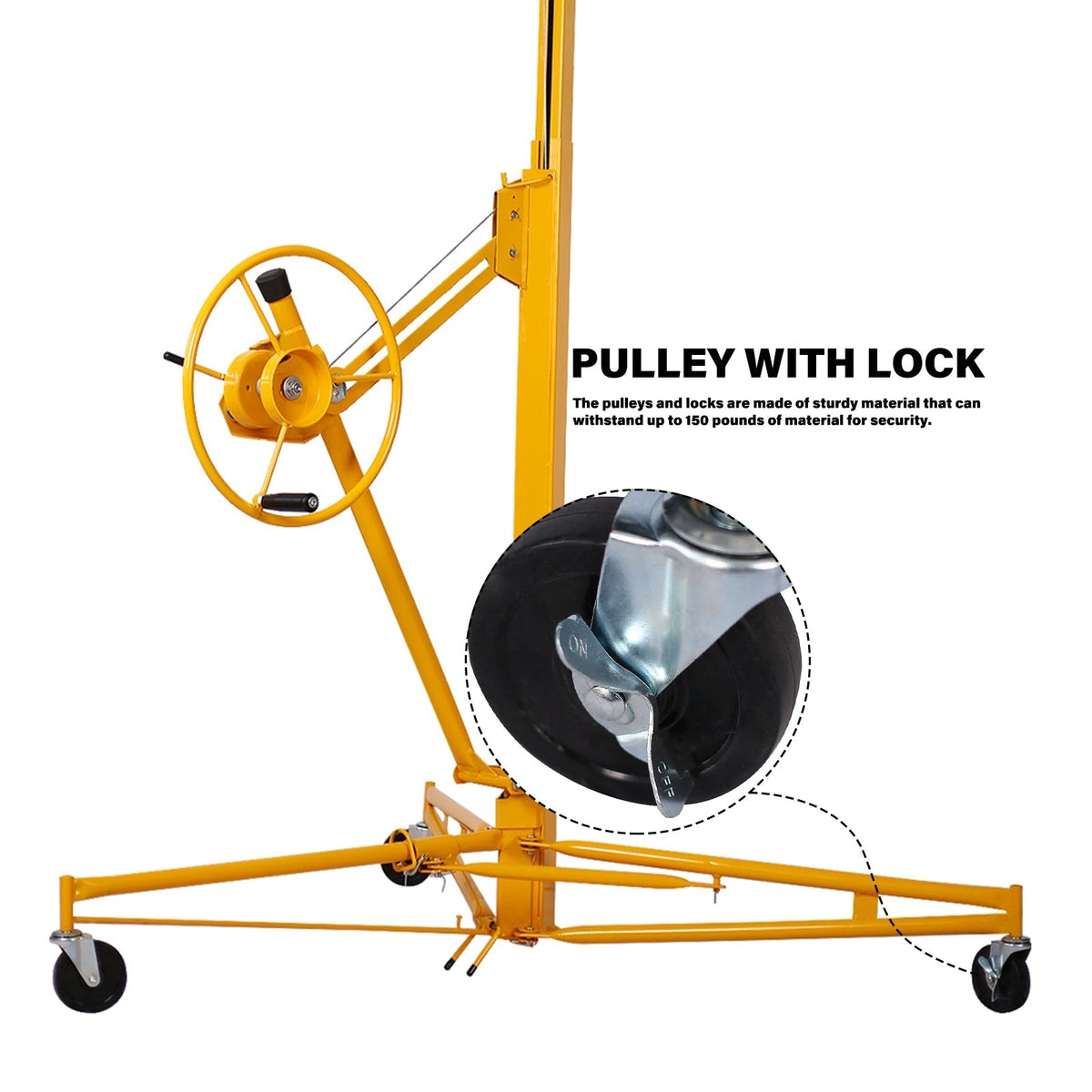 Maocao Hoom 13ft Drywall Lift 13-ft H x 53-in L x 53-in W Steel Drywall Lift