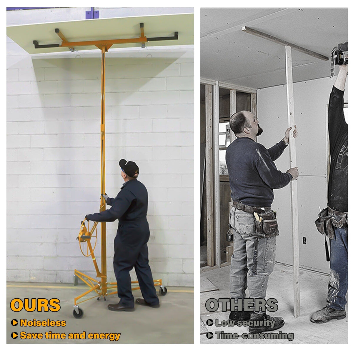 Maocao Hoom 13ft Drywall Lift 13-ft H x 53-in L x 53-in W Steel Drywall Lift