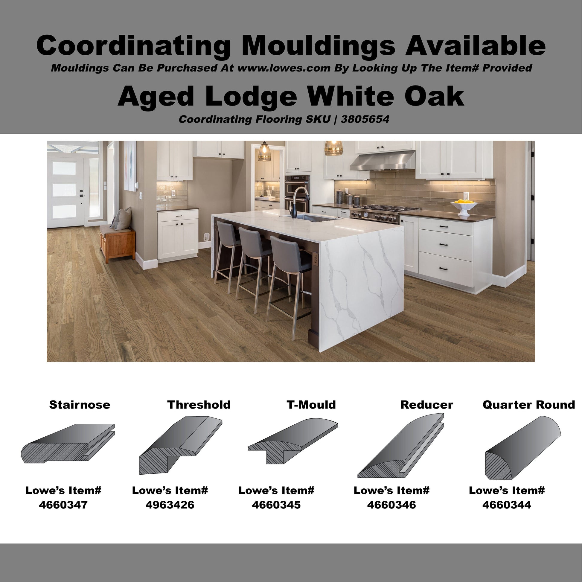 allen + roth Oak Aged Lodge hardwood flooring — view 10